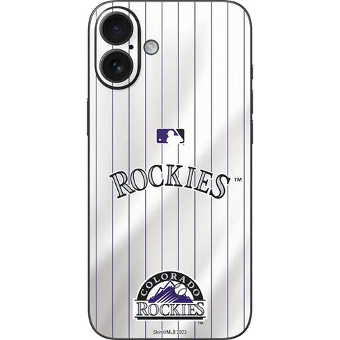 MLB Colorado Rockies Home Jersey iPhone 16 Plus Skin